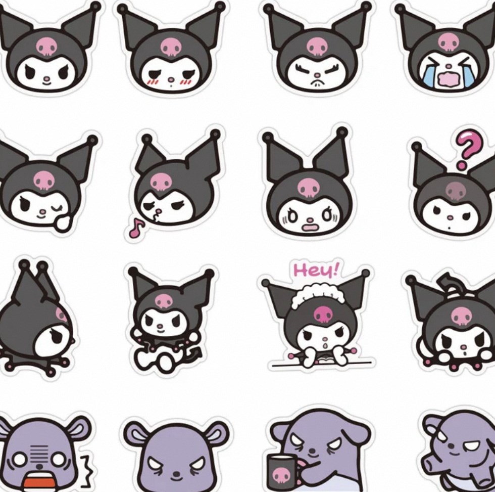 Express Your Edge: Kuromi Stickers – The Ultimate Rebellion插图3