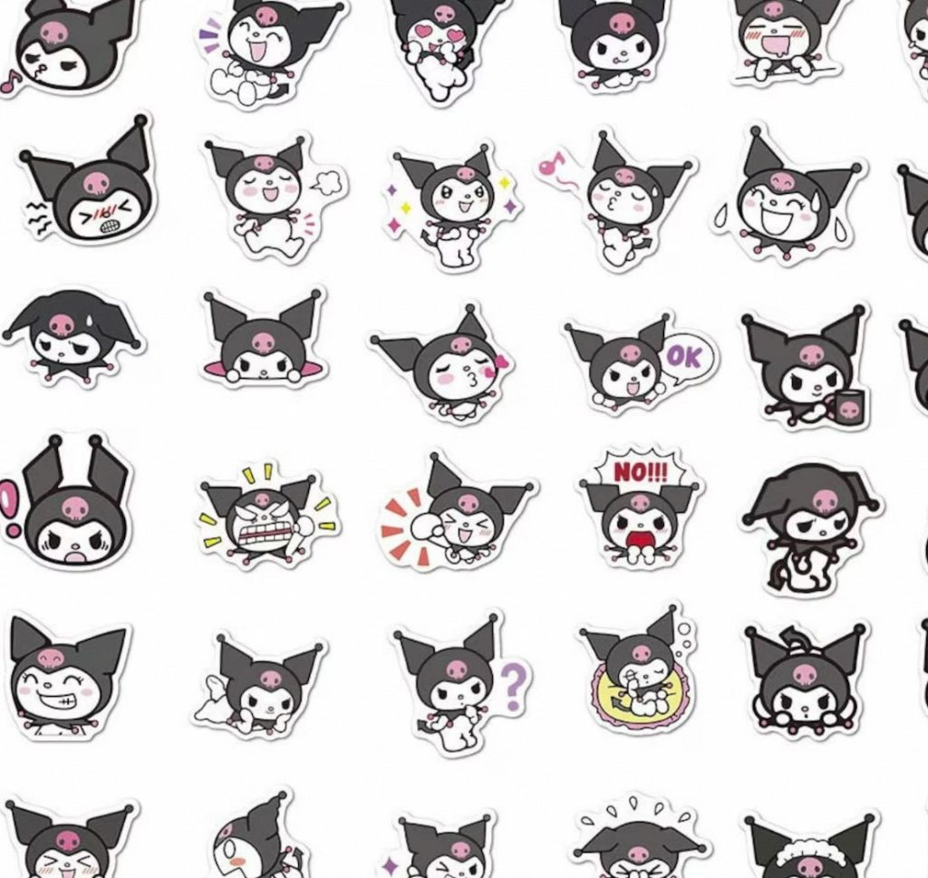 Express Your Edge: Kuromi Stickers – The Ultimate Rebellion插图1